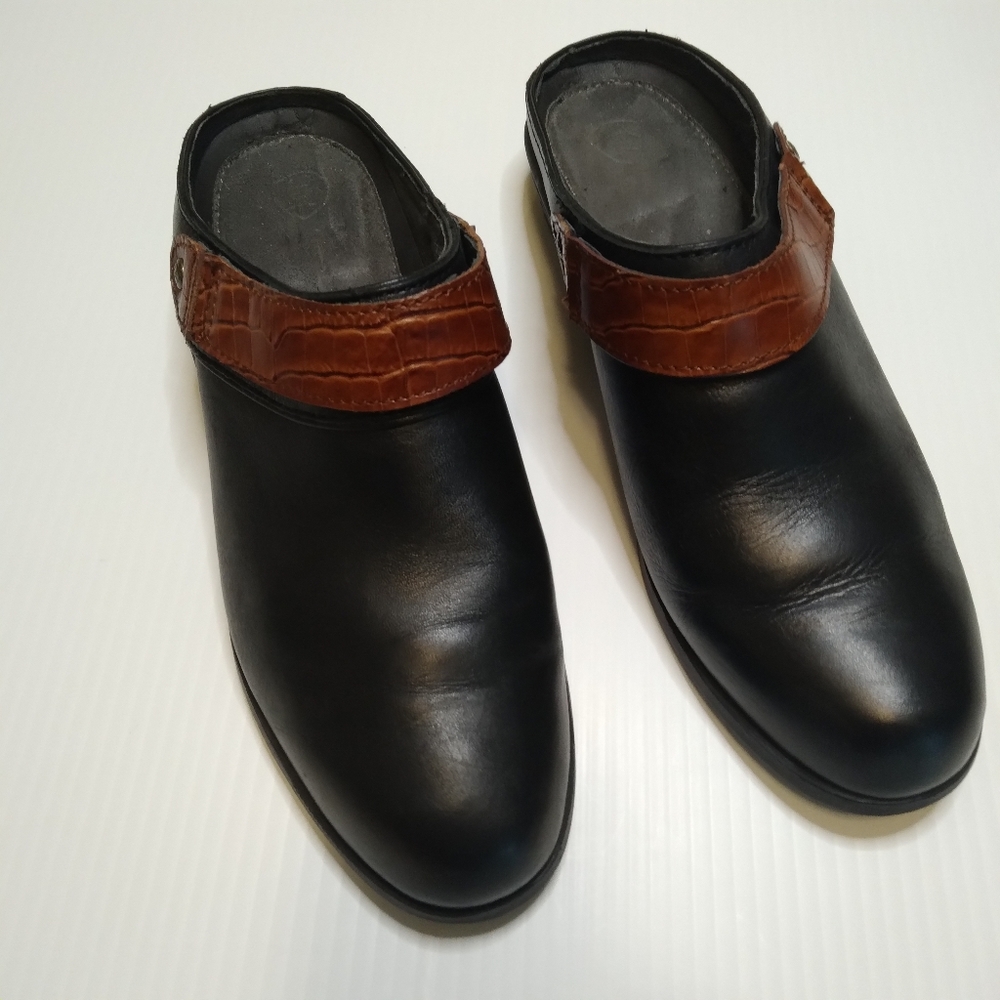 Ariat Leather Mules Clogs heel strap Sandal Shoes size 8.5